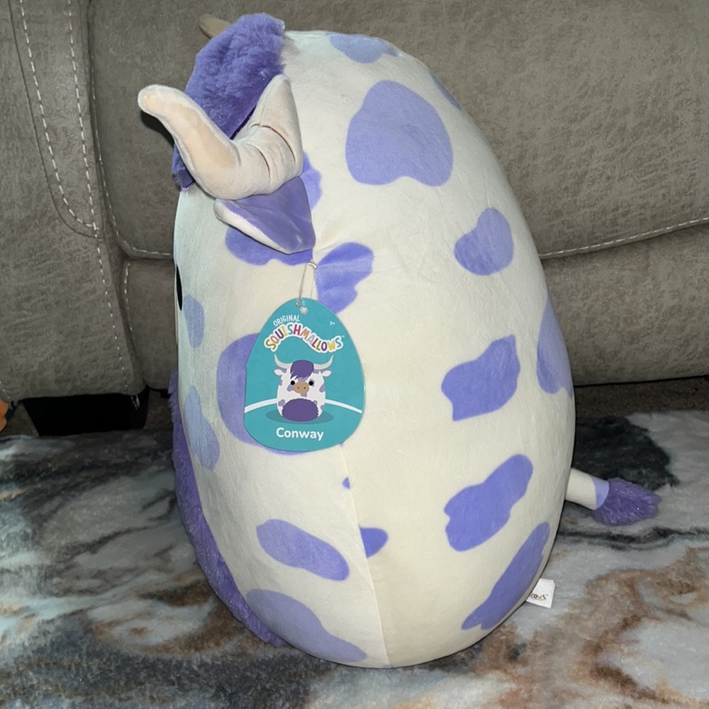 ๐ฎ Squishmallows Conway the Purple/White Cow 16โ HTF & NWT - Picture 3 of 4